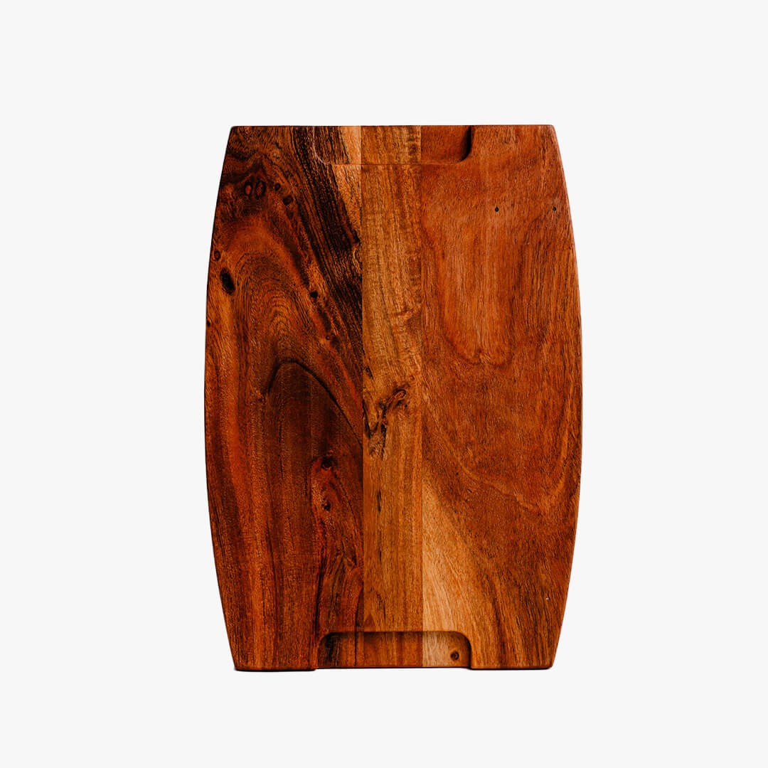 Acacia Parabola Face-Grain Cutting Board – 14” x 10” x 2” | Durable &amp; Stylish Butcher Block for Kitchen Prep &amp; Serving