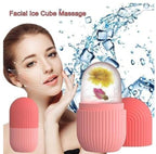 Silicone Ice Facial Roller Beauty Ice Roller For Face Eyes Neck Cryotherapy Natural Skin Enhancement ( Random Color )