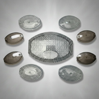 Indicator Cover And Backlight Cover For 125Cc Bikes Crystal White And Smog Color Set of 5 Pcs
