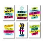 Set of 6 Premium Wall Art Photo Tiles – Modern Home Decor Sets 8x11
