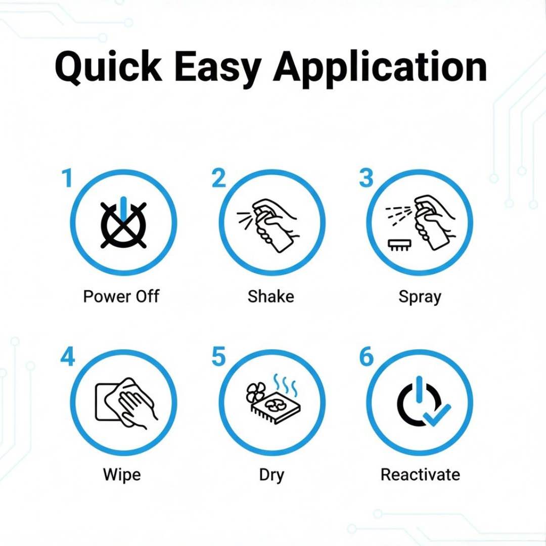 THREE GUYS Electronic Contact Cleaner Spray 450ml – Fast Drying Formula for Switches, Circuit Boards, Sensors & Electronics | German Engineered
