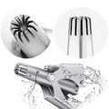 Stainless Steel Manual Nose Hair Trimmer – Portable 6-Teeth Precision Trimming Tool with Drawstring Bag and Brush