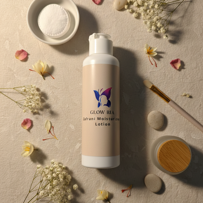 Glow Ria Zafrani Moisturizing Body Lotion – Deep Hydration & Natural Glow, 120 ml | 1 Pc