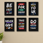 Set of 6 Premium Wall Art Photo Tiles – Modern Home Decor Sets 8x11