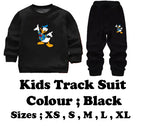 Black Duck Printed Kids Tracksuit | Winter Fleece Sweatshirt & Trouser Set – Warm, Soft & Stylish Garments for Boys & Girls FOR BABY AND KIDS