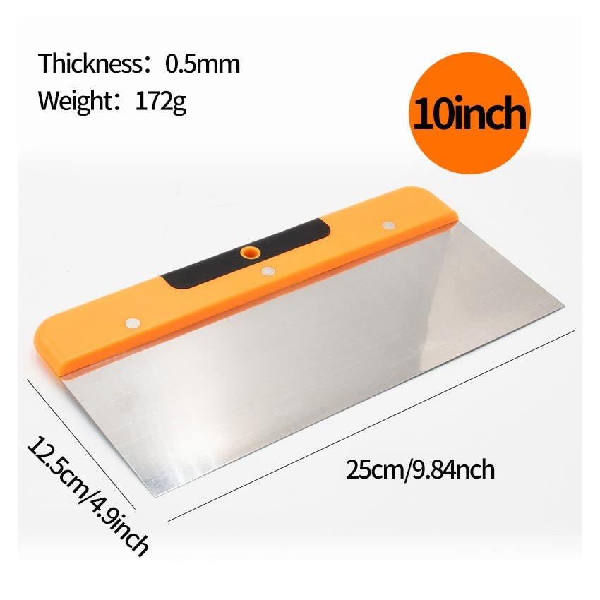 Stainless Steel Scraper with Durable Handle | Multi-Purpose Cleaning & Surface Scraping Tool