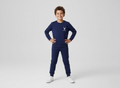 Winter Kids Markhor Printed Tracksuit | Full Sleeves Round Neck T-Shirt & Trouser Set – Warm, Stylish & Comfortable Outfit