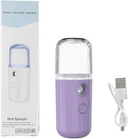 Portable Nano Facial Mist Sprayer – Hydrating Ionic Facial Steamer for Instant Skin Moisture, Glow & Refreshing Mist | USB Rechargeable