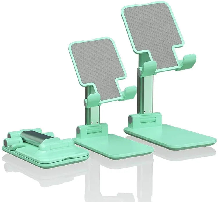 Foldable &amp; Adjustable Mobile Phone and Tablet Stand | Flexible Desktop Mount &amp; Lazy Bracket Support for All Devices (Random Color)