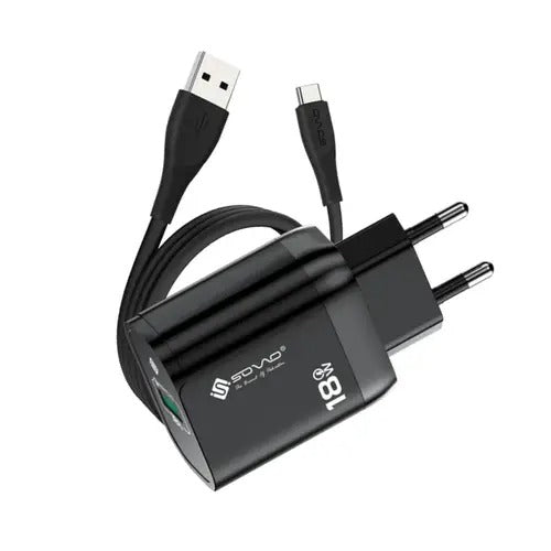 SOVO SG-265 LAZER 30W Super Fast C to C Charger – PD & QC 3.0 Type-C Adapter with Type-C Cable