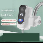 Electric Water Heater Tap Instant Hot Water Faucet Heater Cold Heating Faucet Tankless Instantaneous Water Heater (Random Color)
