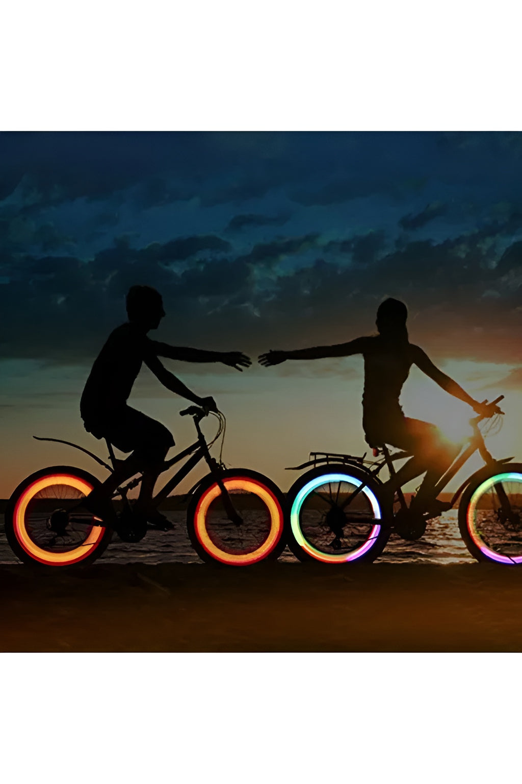 Pack of 2 Car Wheel LED Light And Motorcycle Bike Light Wheel Light | Led neon light (Random Color)