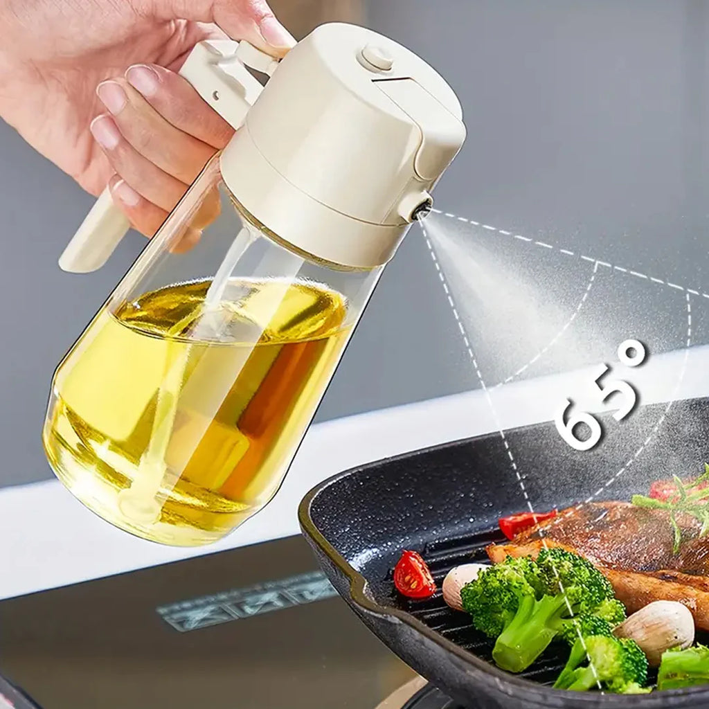 2 in 1 Oil Spray Jug - 470ml (Random Color)