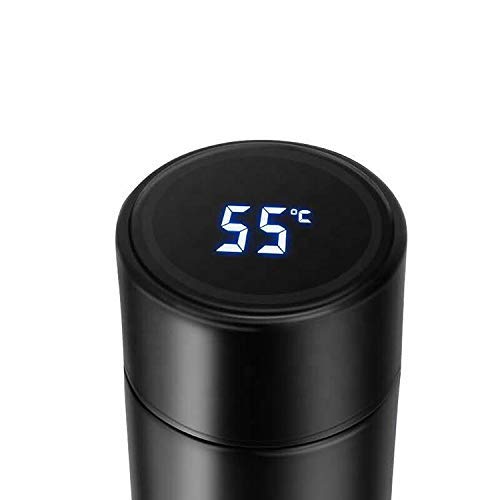 Temperature Display Indicator Insulated Stainless Steel Hot &amp; Cold Flask Bottle (Random Color) (500 ML )