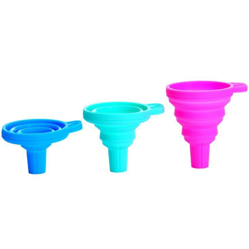 Silicone Oil Funnel, Kitchen Liquid Oil Dispensing Tool (random color)