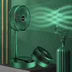 Rechargeable - Portable Telescopic Folding Fan | USB Foldable | Table Desk Fan | Telescopic Design Floor | 3 Speeds Adjustable height Fan (Random color)