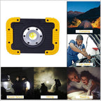 Portable COB LED Floodlight USB Charging Rechargeable Spot Work Outdoor Camping Lamp