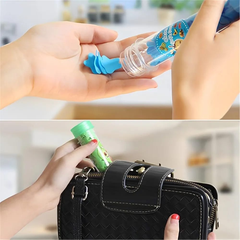 120pcs Disposable Paper Flower Soap Tube – Portable Handwash Sheets for Kids & Adults | Travel-Friendly Pocket Soap Flakes