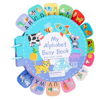 My Alphabet Busy Book – Interactive Learning Kit for Kids with Magnetic Letters & Activity Pages