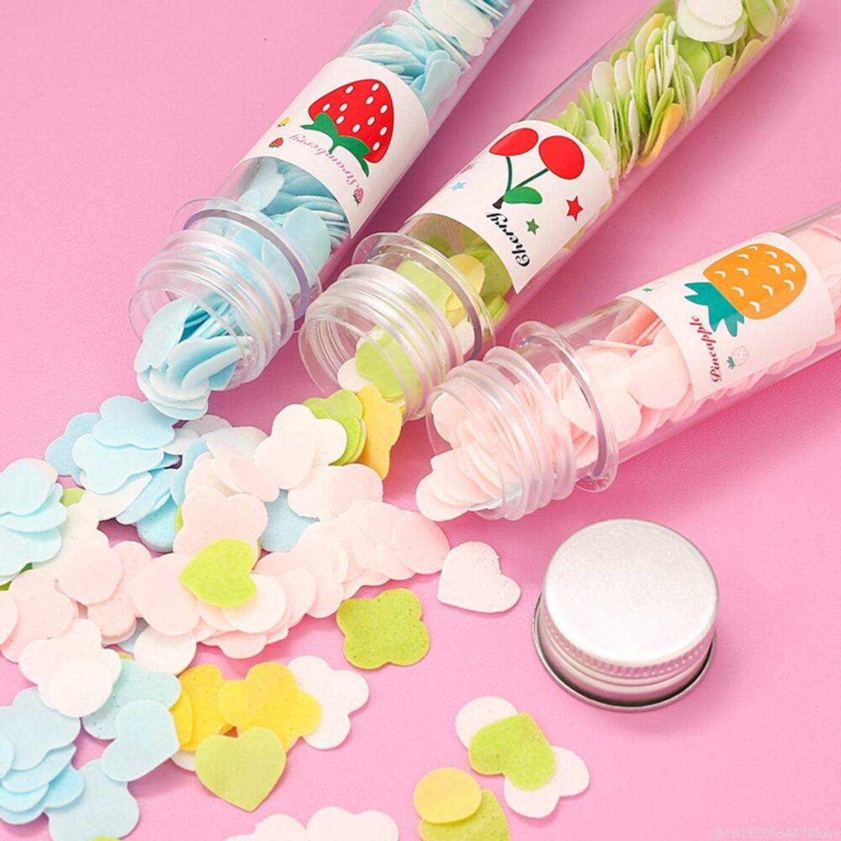Portable Mini Paper Soap Sheets in Test Tube Bottle – Travel-Friendly Disposable Handwash Sheets for Kids & Adults | Pocket Soap Flakes for School, Office, Outdoor, Camping & Travel