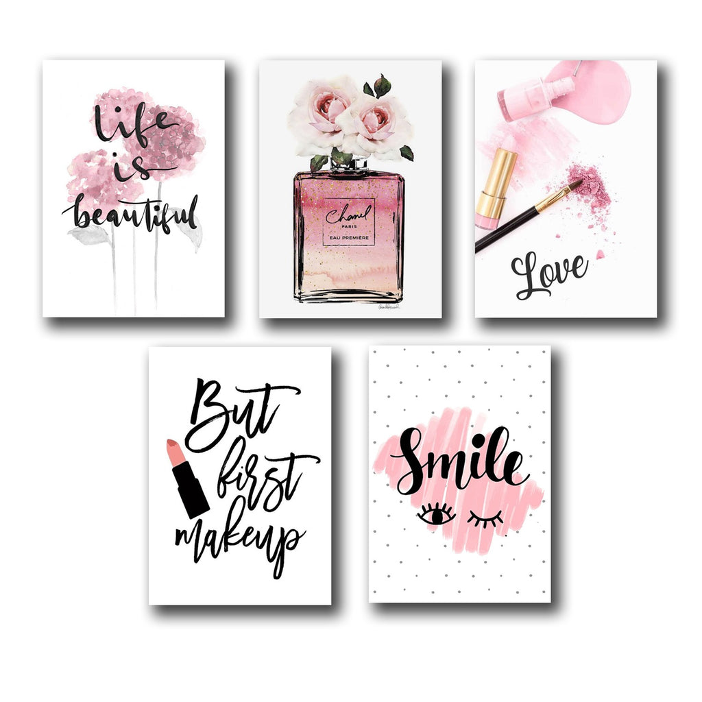 Set of 5 Premium Wall Art Photo Tiles – Modern Home Decor Sets 8x11