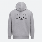New Summer Collection Full Grey Hoodie Cute Cat Printed For Girl And Boys