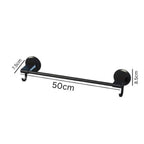 Simple Multifunctional Towel Bar | No-Drill Wall Mounted Bathroom Organizer | Strong Load-Bearing 10kg | 50cm