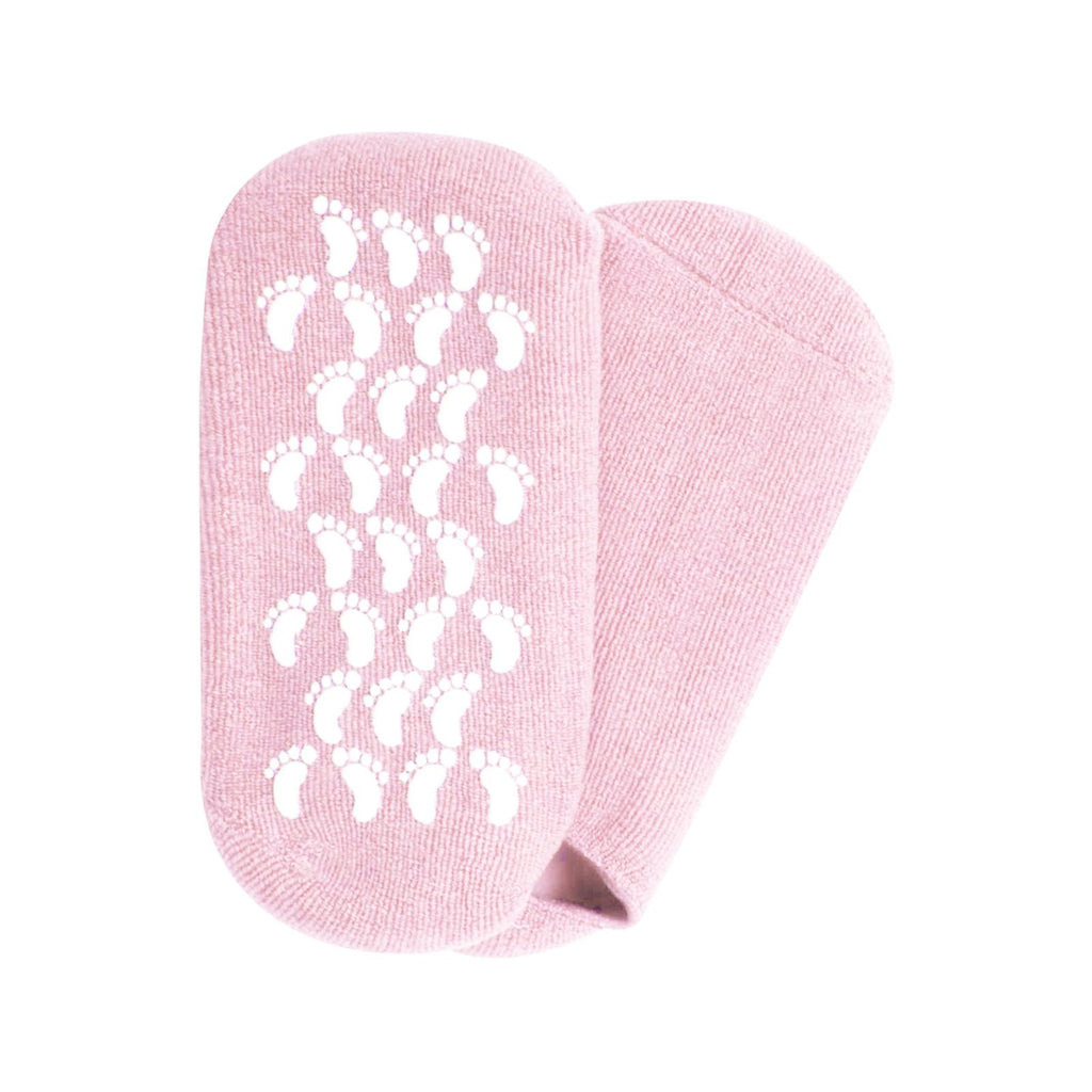 1 Pair Reusable Silicone Spa Gel Socks For Dry Feet And Cracked Heel Treatment – Moisturizing Hydrating Softening And Skin Smoothing Overnight Foot Care