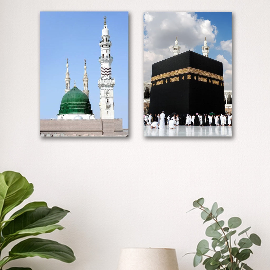 Set of 2 Premium Wall Art Photo Tiles – Modern Home Decor Sets