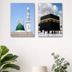 Set of 2 Premium Wall Art Photo Tiles – Modern Home Decor Sets