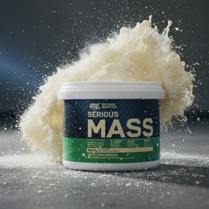 Optimum Nutrition Serious Mass Vanilla – High-Calorie Weight Gainer With 1250 Calories, 50g Protein, 252g Carbs & Added 3g Creatine for Muscle Growth (300g)