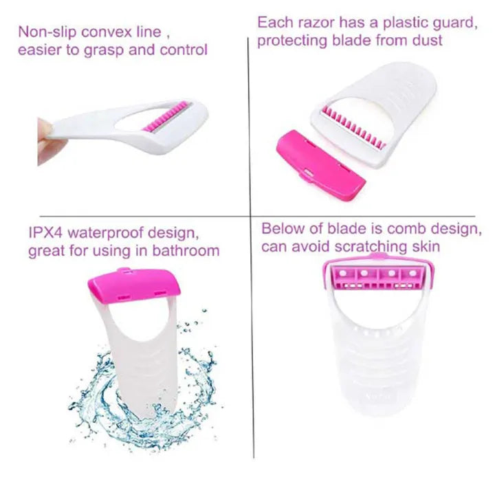 6 Pcs Set  Safit  Women Razor Disposable Body Shaving Razor