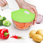 Speedy Chopper Multi-Use Turbo Cutter – Mini Handy Manual Vegetable & Fruit Chopper | Heavy-Duty (Random Color)