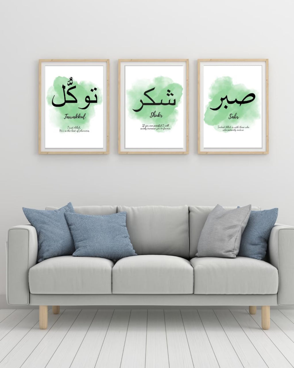 Set of 3 Premium Wall Art Photo Tiles – Modern Home Decor Sets 8x11