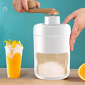 Portable Manual Ice Shaver Machine & Snow Cone Maker | Hand-Crank Slushie Maker with Stainless Steel Blades for Home Kitchen & Camping