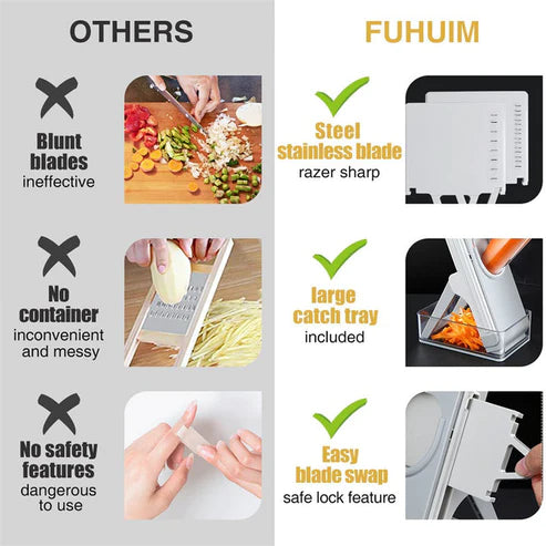 Mandoline Vegetable Cutter Slicer Chopper | Multi-function Cutter Vertical Vegetable Cutter Kitchen Shredder Grater single blade  (random color)