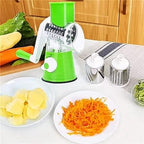 Manual Vegetable Drum cutter Slicer Multifunctional Round Slicer Kitchen Gadget (random color)