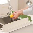 Silicone Sink Splash Guard | Flexible Water Stopper for Kitchen & Bathroom Sinks | Prevents Splashes & Spills (Random Color)