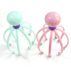 Octopus Shape Manual Head Scalp Massager With 8 Roller Balls Provides Headache Relief Stress Relaxation Hair Stimulation  (Random Color)
