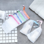 Soap Drain Net Pouch For Easy Lather, Quick Drying And Long-Lasting Soap Use | Reusable Mesh Soap Saver Bag For Bathroom (Random Color)