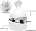 Electric Scalp Massager with 4 Tissue Kneading Nodes – Waterproof Handheld Head & Full Body Massager for Stress Relief