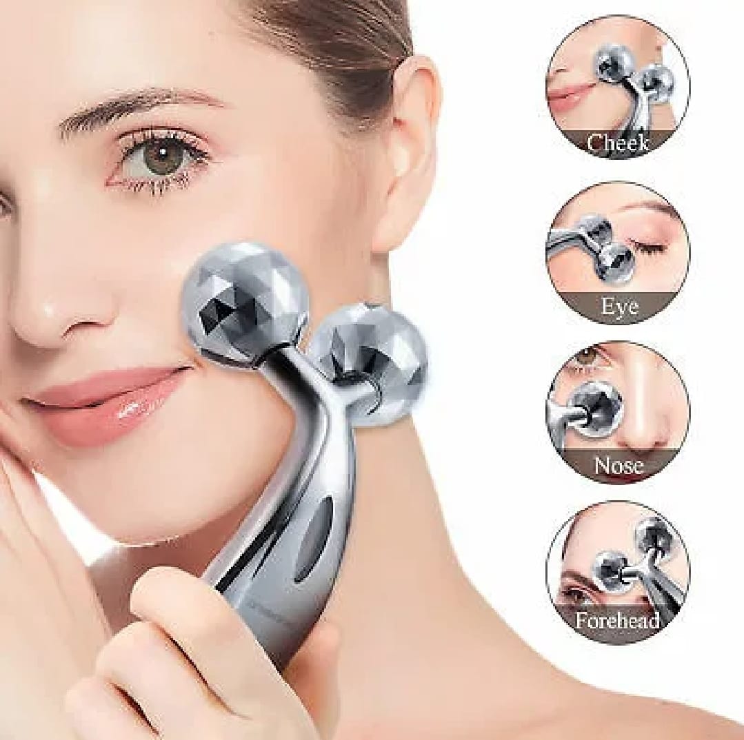 3D Face Massager Roller – Y Shape Facial Contouring Roller for Face Lift, Puffiness Reduction & Skin Tightening