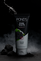 Pond’s Pure White Face Wash with Activated Charcoal – Deep Cleansing & Brightening Daily Face Cleanser (100g)