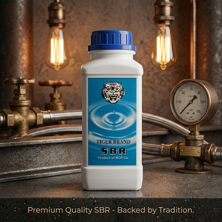 SBR High Quality Tiger Brand Waterproofing Admixture – Strong Bonding Agent for Cement & Concrete