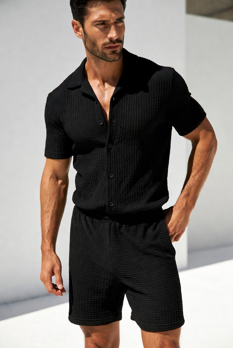 New Trendy Black Tracksuit for Men – Premium Comfortable Sports & Casual Wear Set