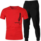HALF SLEEVE PREMIUM TRENDY PRINTED TRACKSUIT FOR MEN