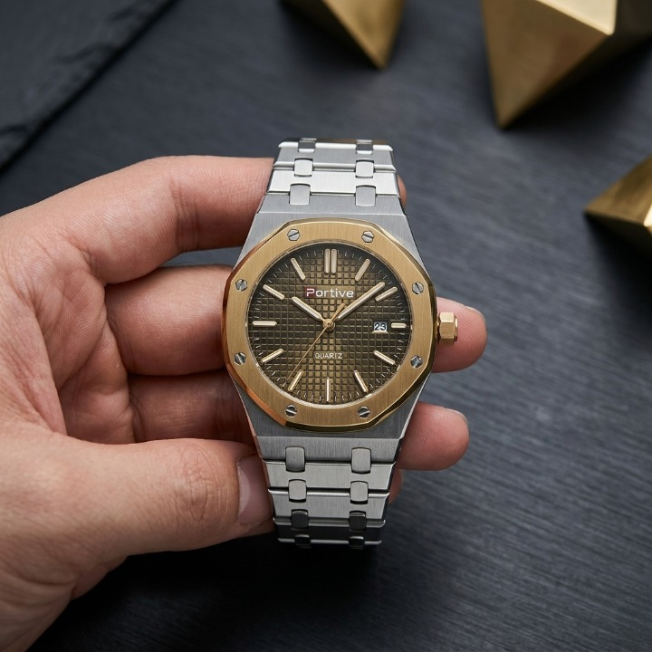 Portive Mens Watch Stylish Chronograph Design With Comfortable Strap Non Waterproof Without Box