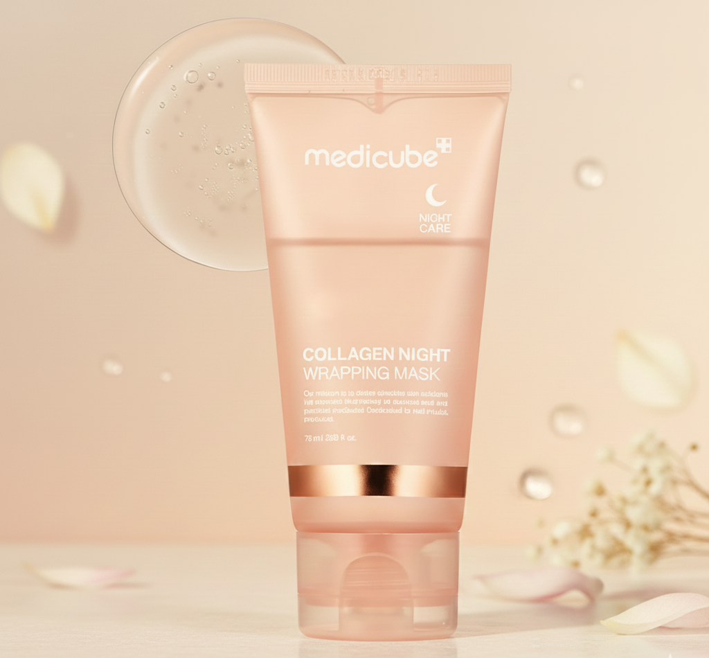 Medicube Collagen Night Wrapping Mask (75ml) – Overnight Elasticity & Hydration Peel-Off Mask