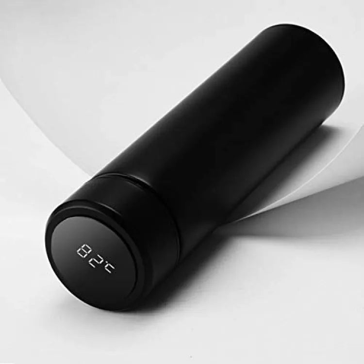 Temperature Display Vacuum Insulated Water Bottle Thermo Flask Made of Premium Stainless Steel Coffee Cup (Random Color)