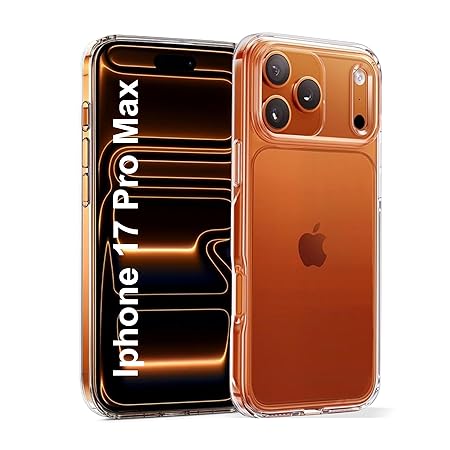 Ultra-Slim 0.2mm TPU Transparent Case for iPhone 17 Pro Max – Crystal Clear Soft Protection